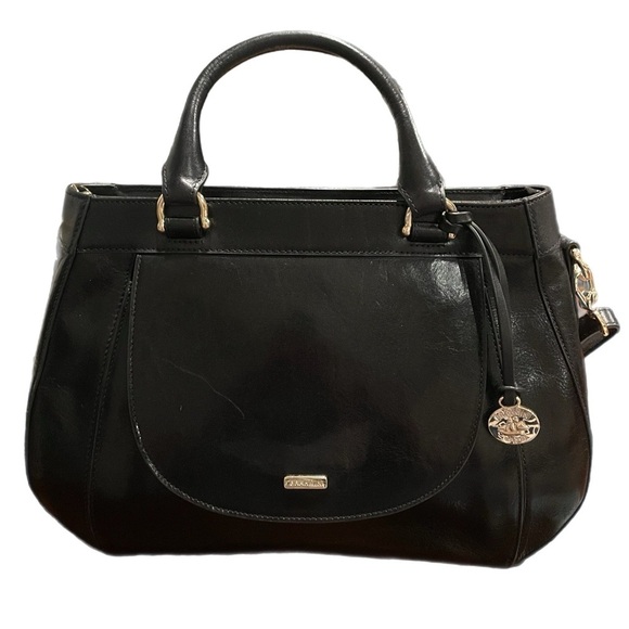 Brahmin Raelynn Topsail signature smooth Italian leather double handle